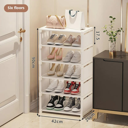 Simple Shoe Rack - Multi-Layer Space-Saving Storage Solution for Home Doorways