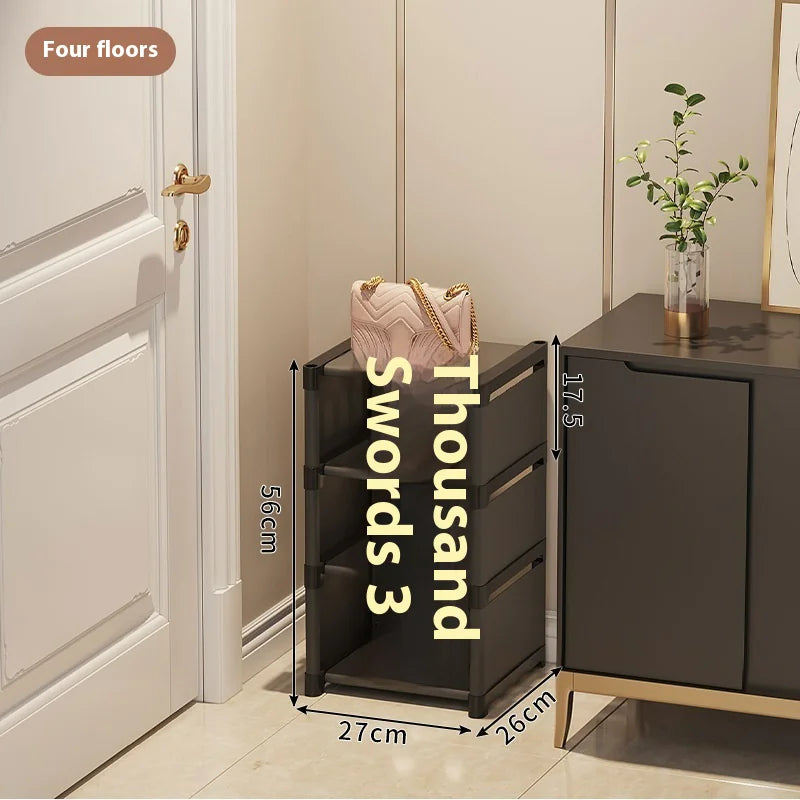 Simple Shoe Rack - Multi-Layer Space-Saving Storage Solution for Home Doorways