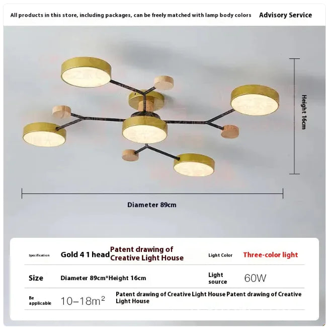 Living Room Ceiling Lamp Modern Minimalist Creative Lamps