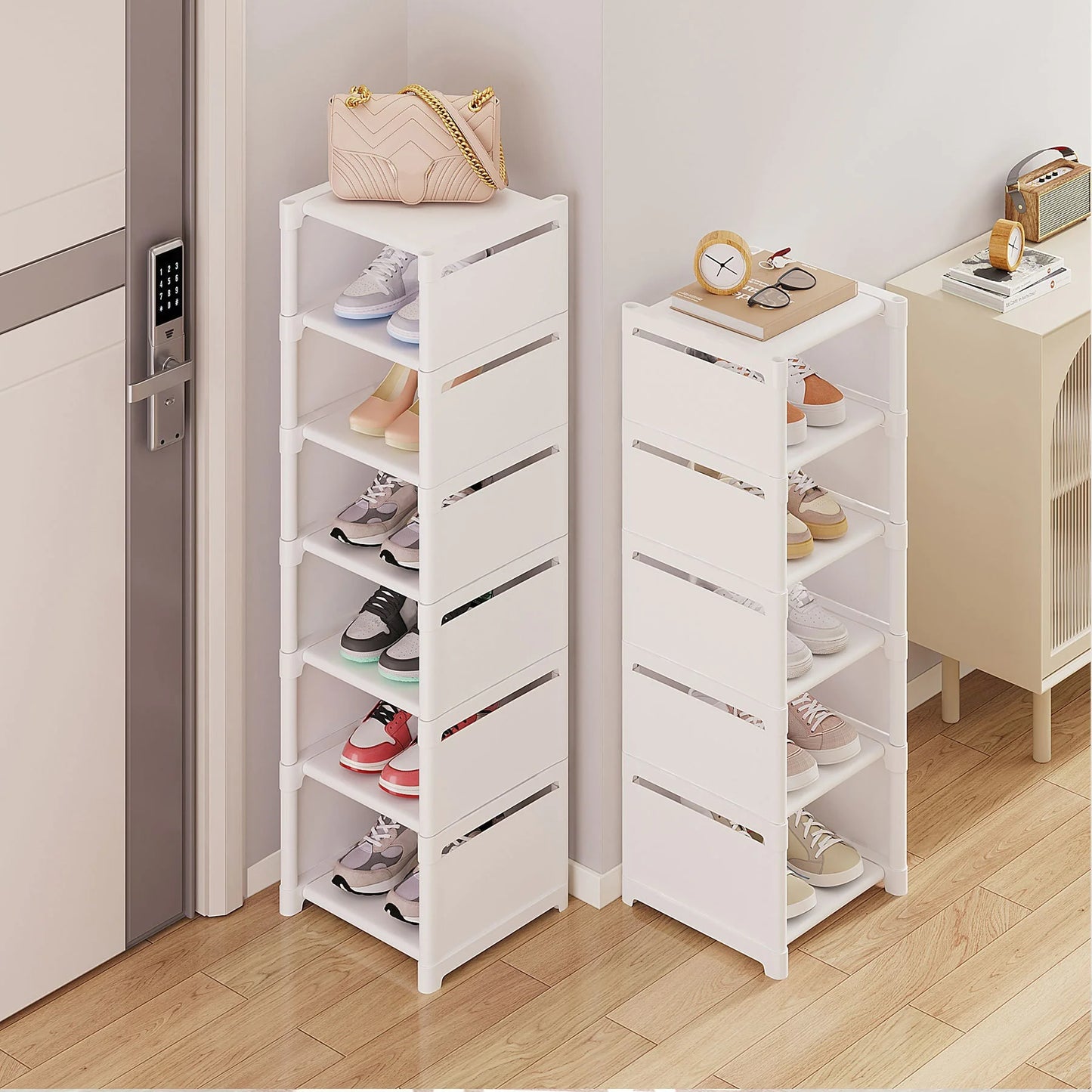 Simple Shoe Rack - Multi-Layer Space-Saving Storage Solution for Home Doorways