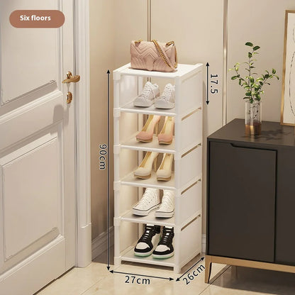 Simple Shoe Rack - Multi-Layer Space-Saving Storage Solution for Home Doorways