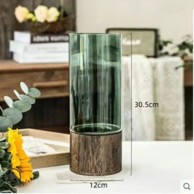 Glass Hydroponic Flowers Roses Lilies Living Room Table Arrangement Decoration