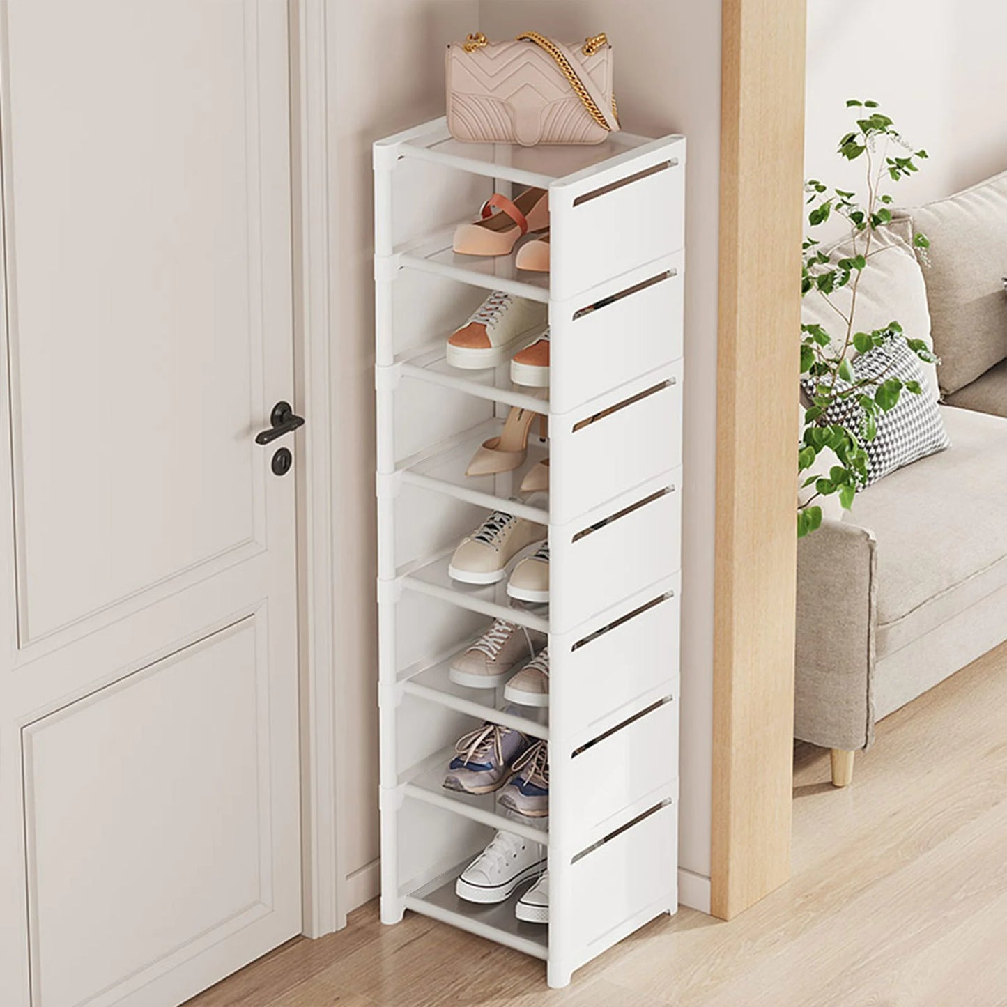 Simple Shoe Rack - Multi-Layer Space-Saving Storage Solution for Home Doorways